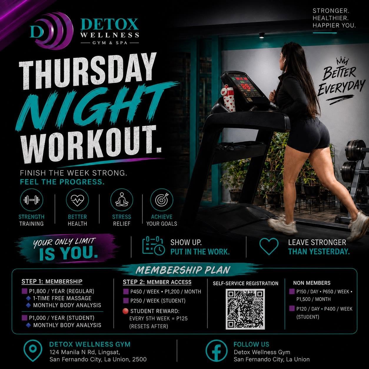 Thursday Night Workout at Detox Wellness Gym