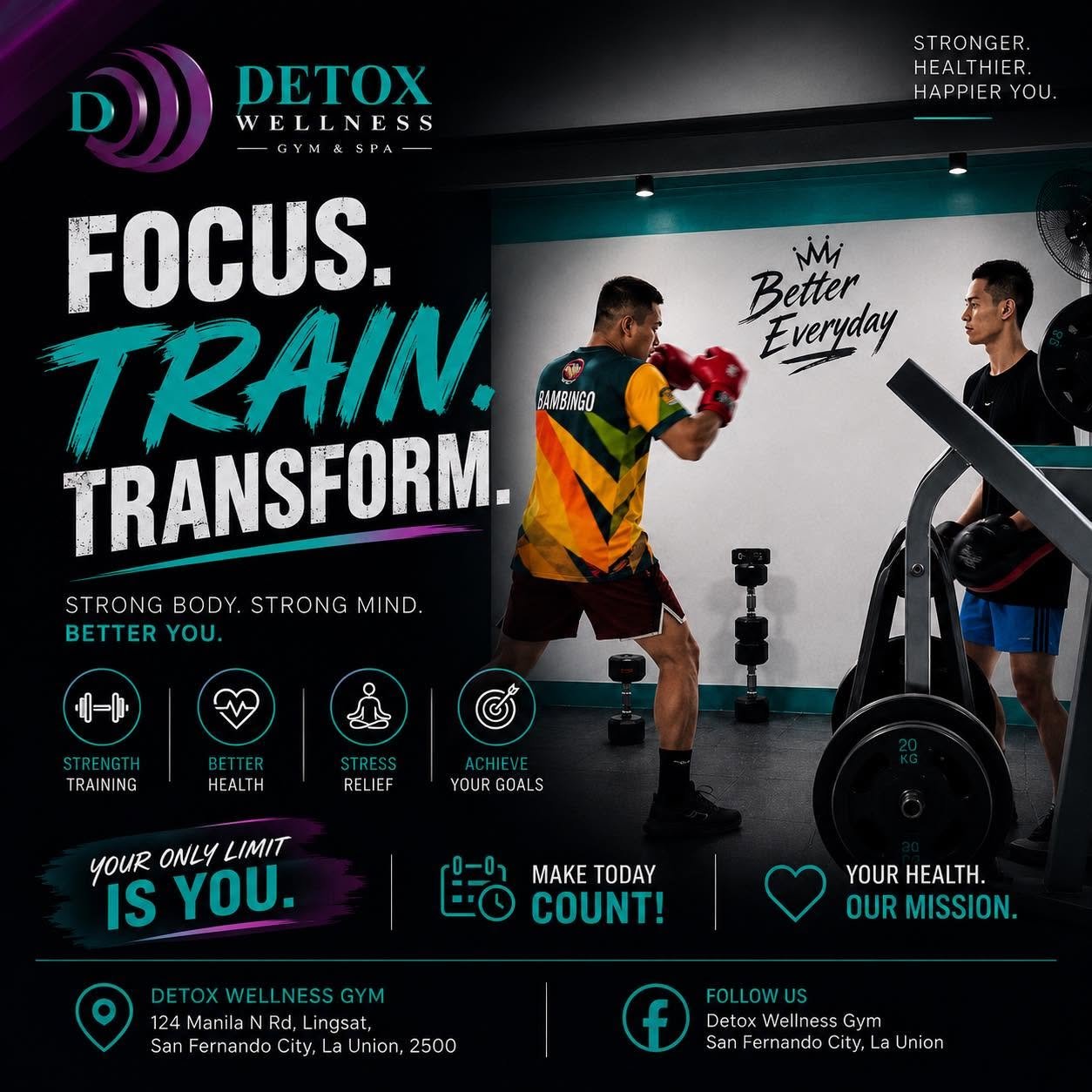 Detox Wellness training gym and workout